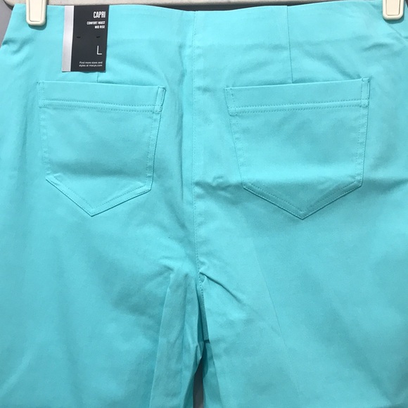 Style&co Women’s Capri Turquoise Size Large - Picture 6 of 6